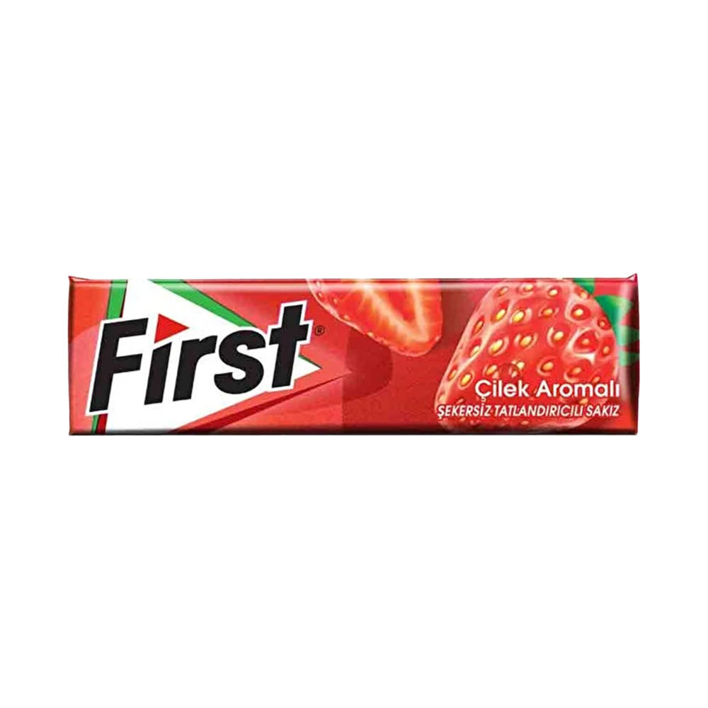 First Şekersiz Sakız 13Gr Çilek