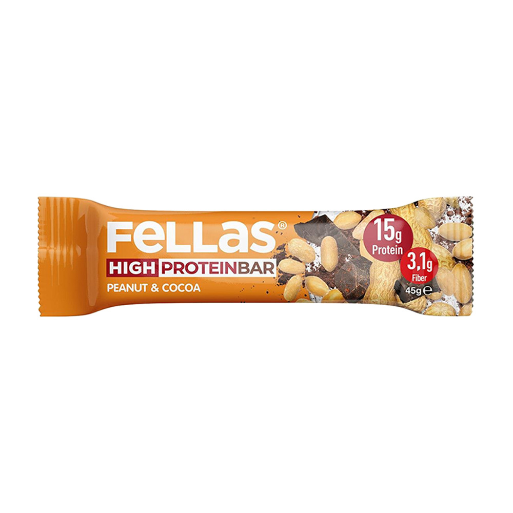 Fellas Protein Bar Yer Fıstığı & Kakao 45 Gr