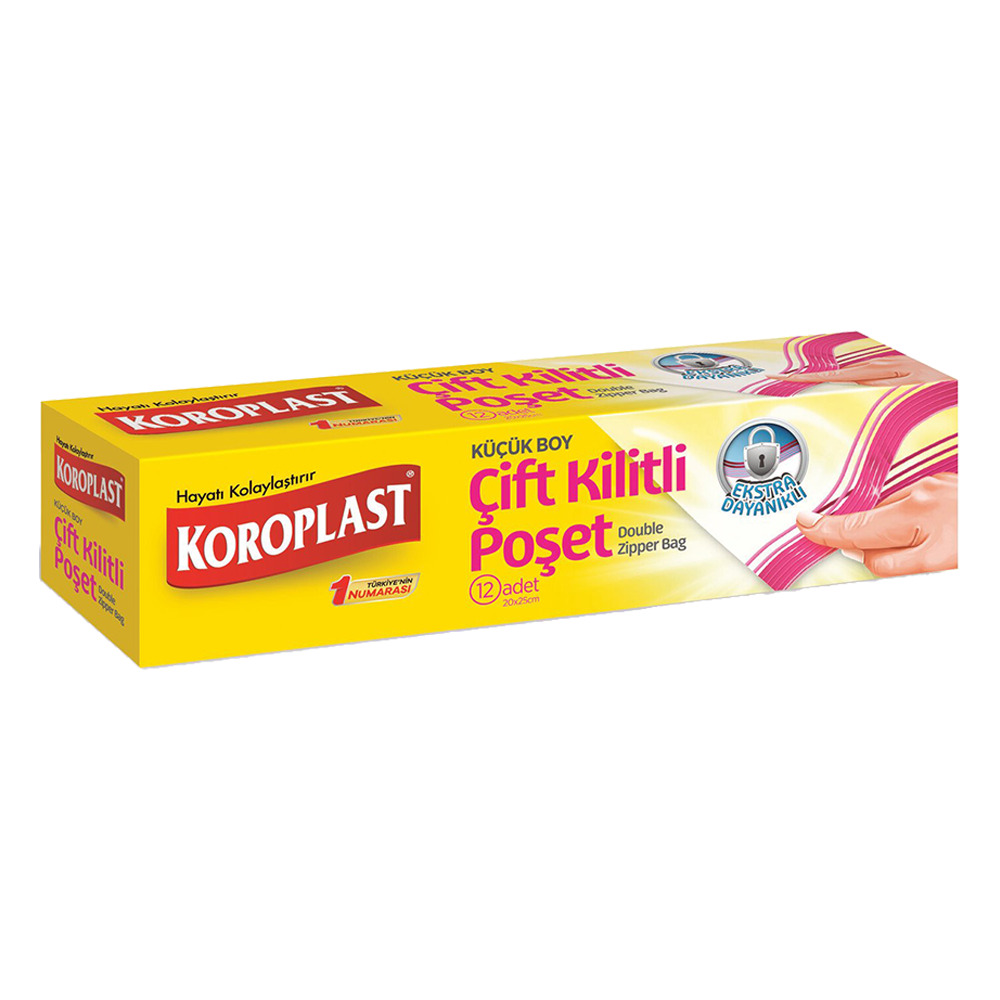 Koroplast Buz Dolabı Poşeti 12 Li 19*25 Cm Kilitli