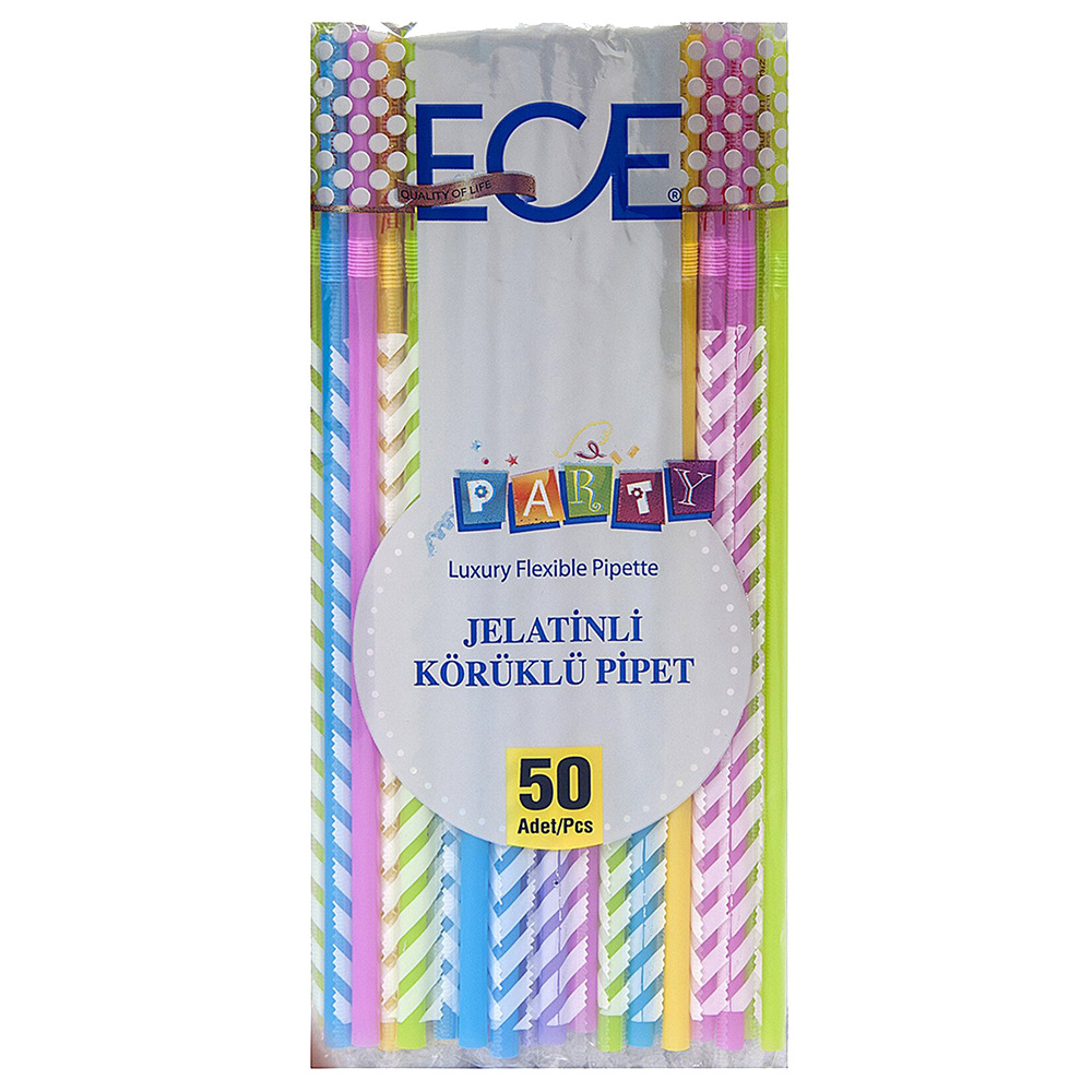 Ece Party Körüklü Jelatinli Pipet