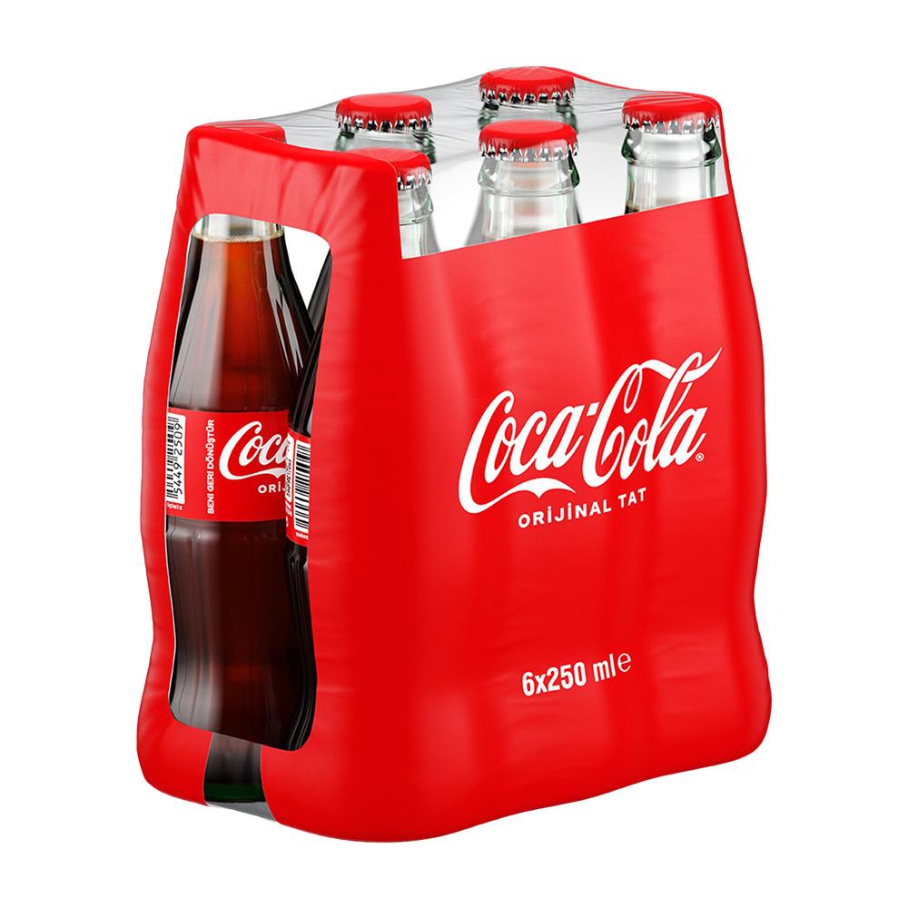 Coca Cola 6*200 Ml Cam Şişe