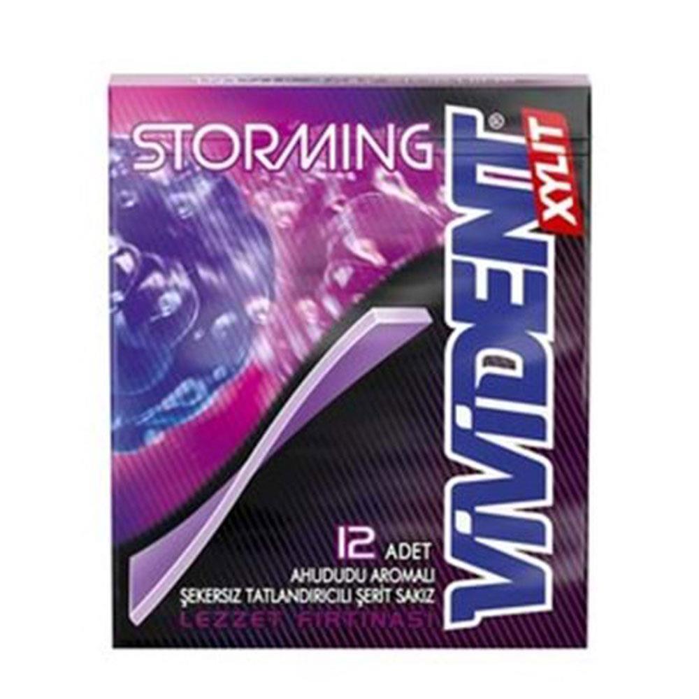 Vivident Storming Sakız 33Gr Ahududu Aromalı