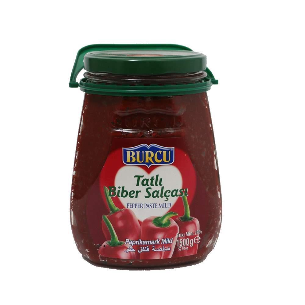 Burcu Tatlı Biber Salçası Cam 1500 Gr**