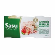 Sasu Sebzeli Çeşni Ton Balık 2*160 Gr 