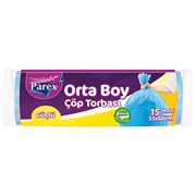 Parex Çöp Torbası Orta Boy 55*60 Cm 15 Li 55*60 Cm