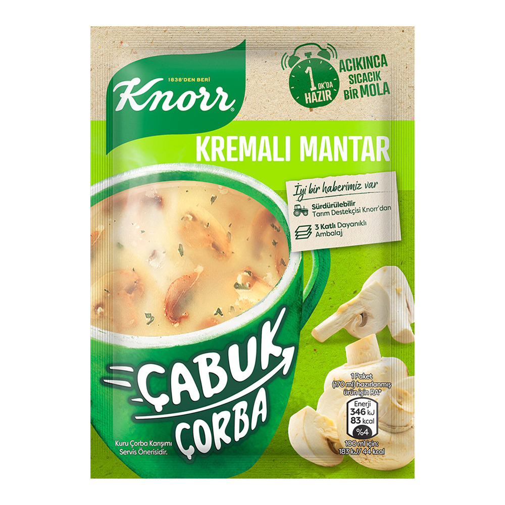 Knorr Çabuk Çorba Kremalı Mantar 19 Gr.
