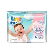 Uni Baby İlk Adım Islak Mendil 3*52 Li 12 + AY