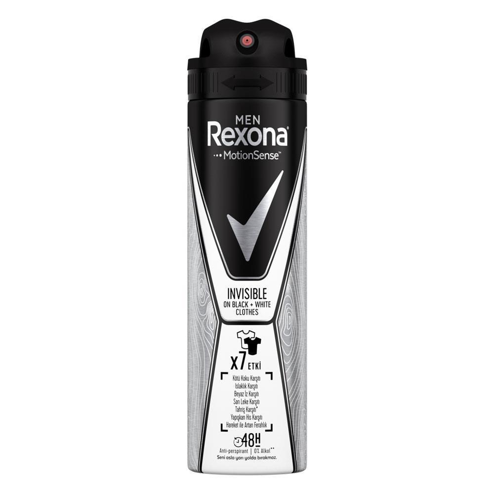 Rexona İnvisible Black White Men Deodorant Sprey 150 Ml