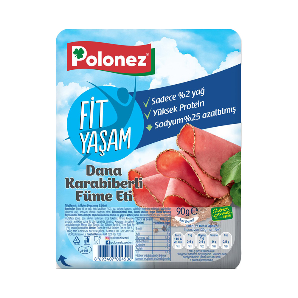 Polonez Füme Et Karabiberli 90 Gr