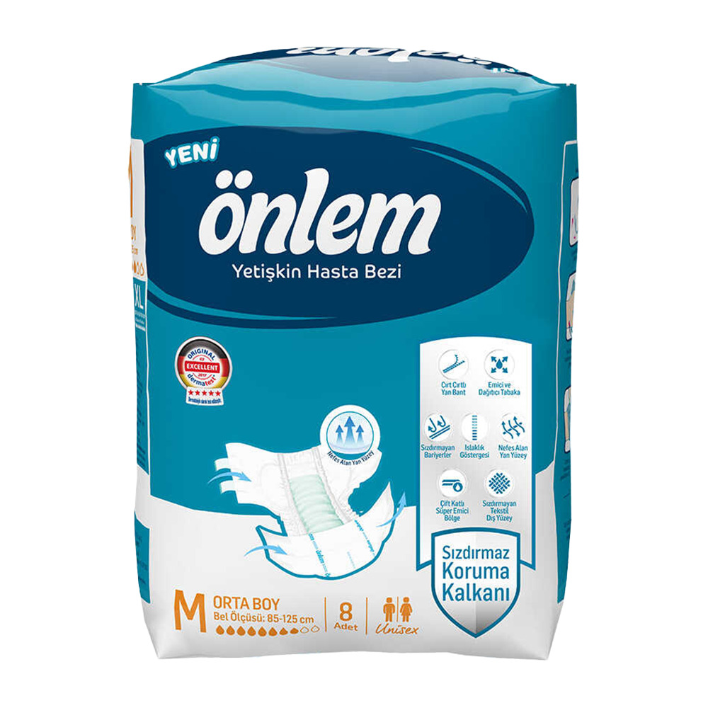 Önlem Hasta Bezi 8 Li Medium**