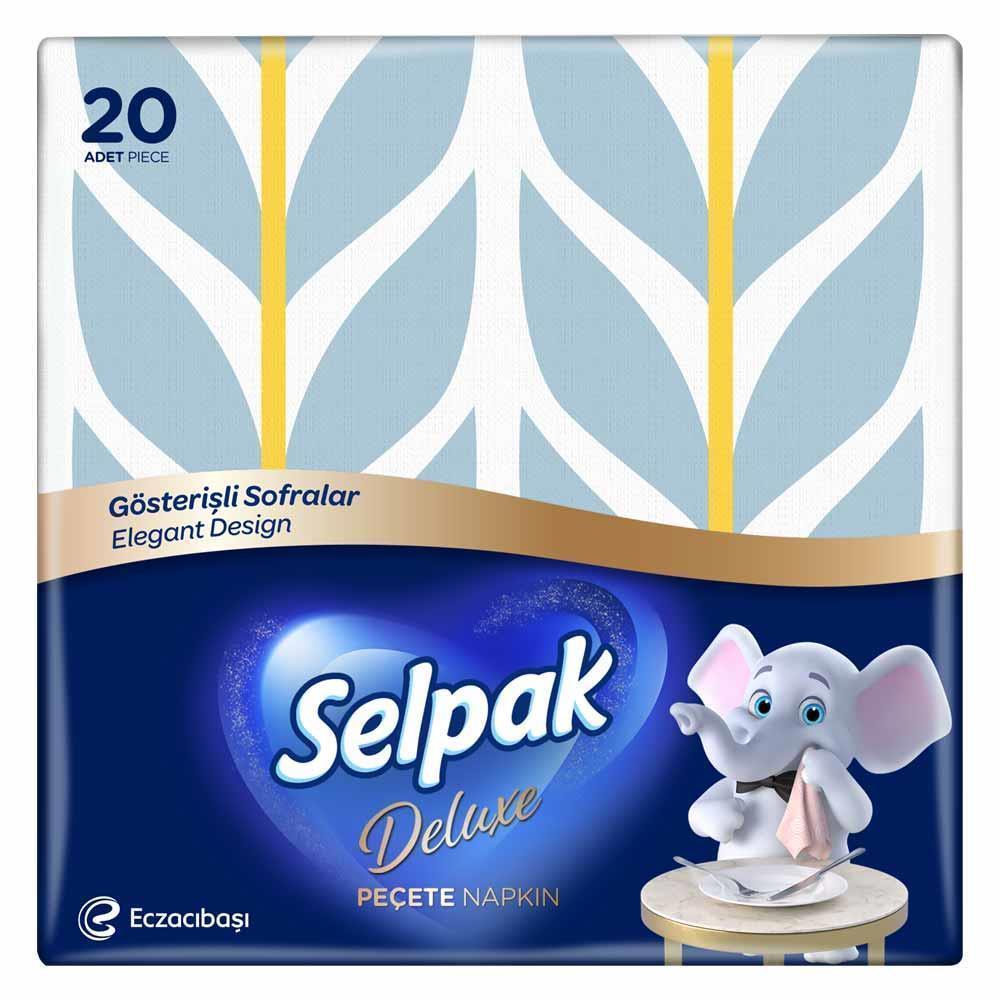 Selpak Deluxe Peçete Desenli 20 Li