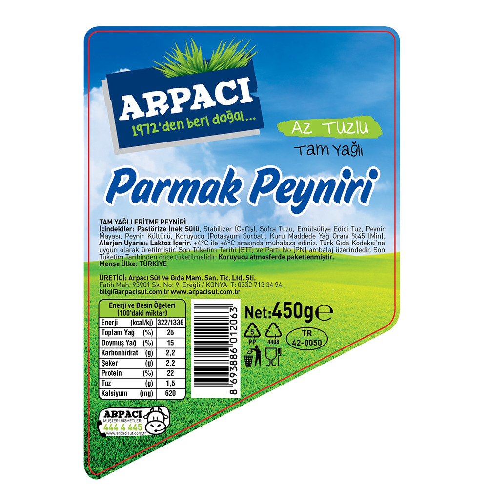 Arpacı Parmak Peynir 450 Gr 
