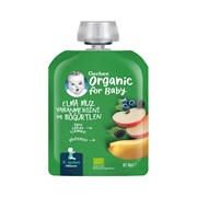 Gerber Organik Püre 90Gr Elma Muz Yaban Mersinii ve Böğürtlen**