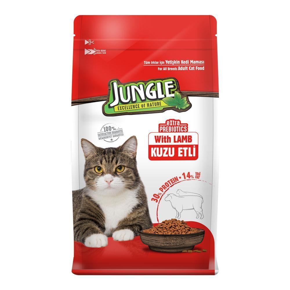 Jungle Kedi Maması 500 Gr Kuzu Etli Yetiskin 