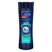 Clear Men Şampuan +Duş Jeli 350 Ml 3 in 1 Ferahlatıcı Mentol