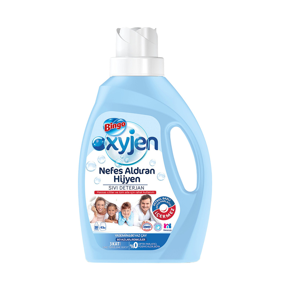 Bingo Oxyjen Sıvı Deterjan 1950Ml Yasemin& Beyaz Çay
