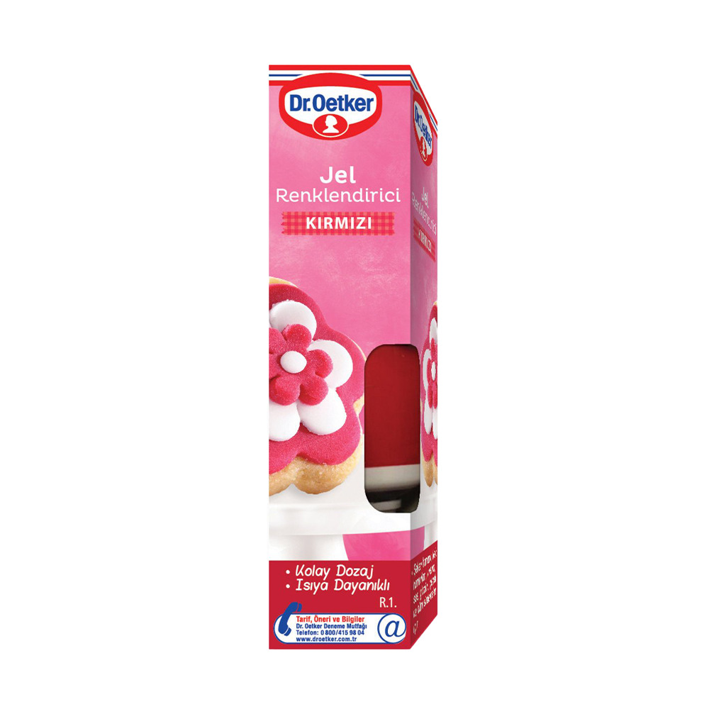 Dr. Oetker Renklendirici Jel Kırmızı 10 Ml.