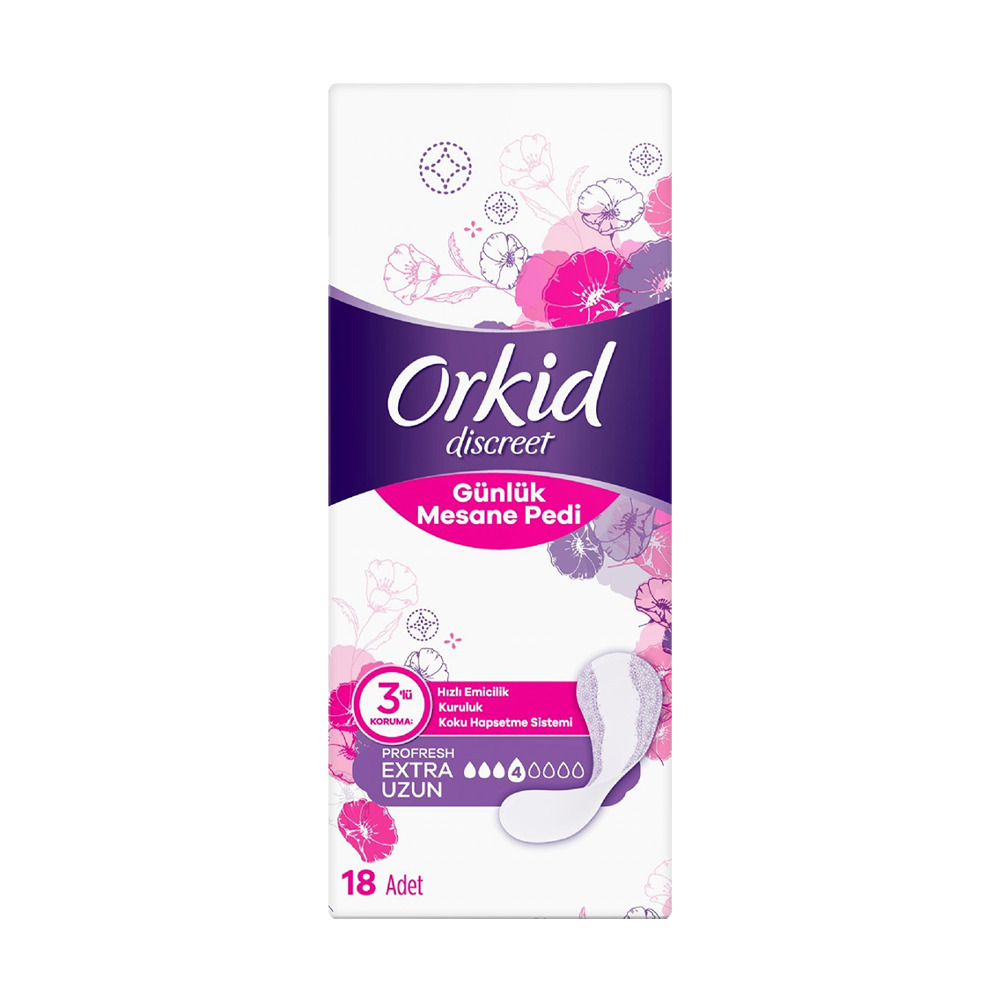 Orkıd Mesane Pedı Extra Uzun 18'lı