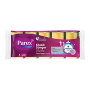 Parex Klasik Yeşil Oluklu Sünger 5’li Ekonomik Paket
