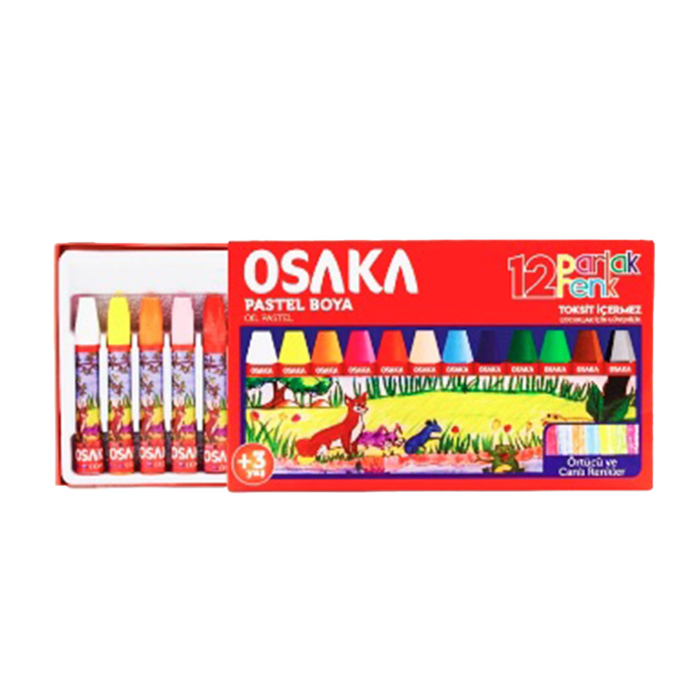 Osaka Pastel Boya Parlak 12Li