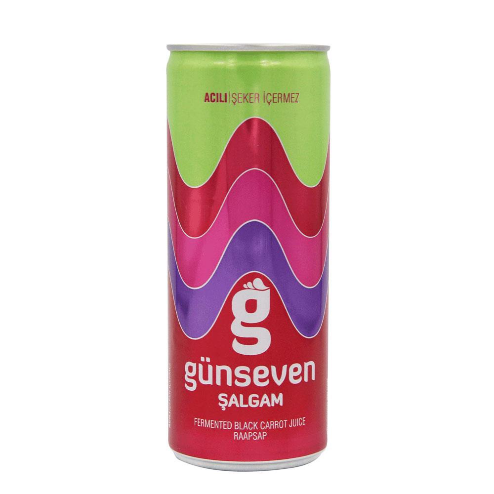 Günseven Şalgam 250 ML Acılı Teneke**