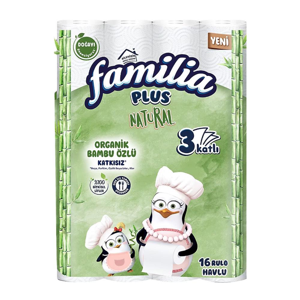 Familia Plus Natural Havlu 16 Lı 3 Kat