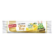 Koroplast Çöp Torbası 15 Li 55*60 Cm Orta Boy Büzgülü Limon Kokulu