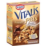 Dr. Oetker Vitalis Knusper Plus Double Chocolate 450 Gr.