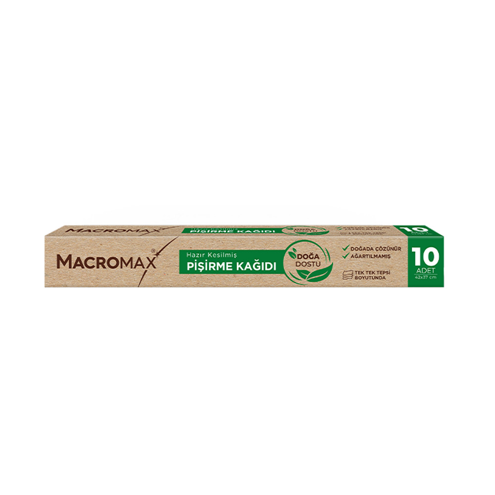 Macromax Pişirme Kağıdı Ağartılmamış 10'Lu