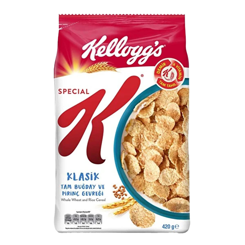 Ülker Kellogs Special Pirinç Buğday Gevreği Sade 420 Gr