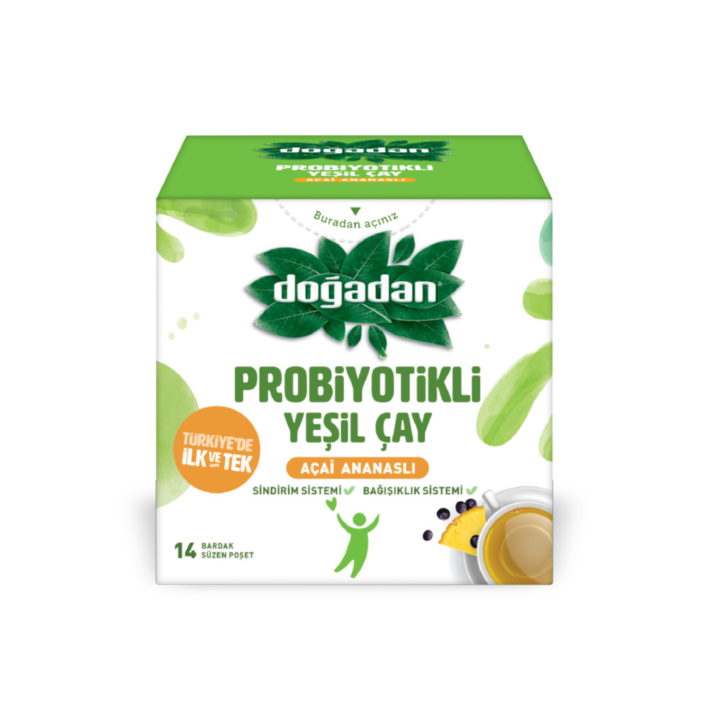 Doğadan Probiyotikli Yeşil Çay 14'lü