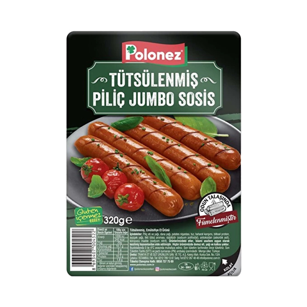 Polonez Piliç Füme 320 Gr Sosis