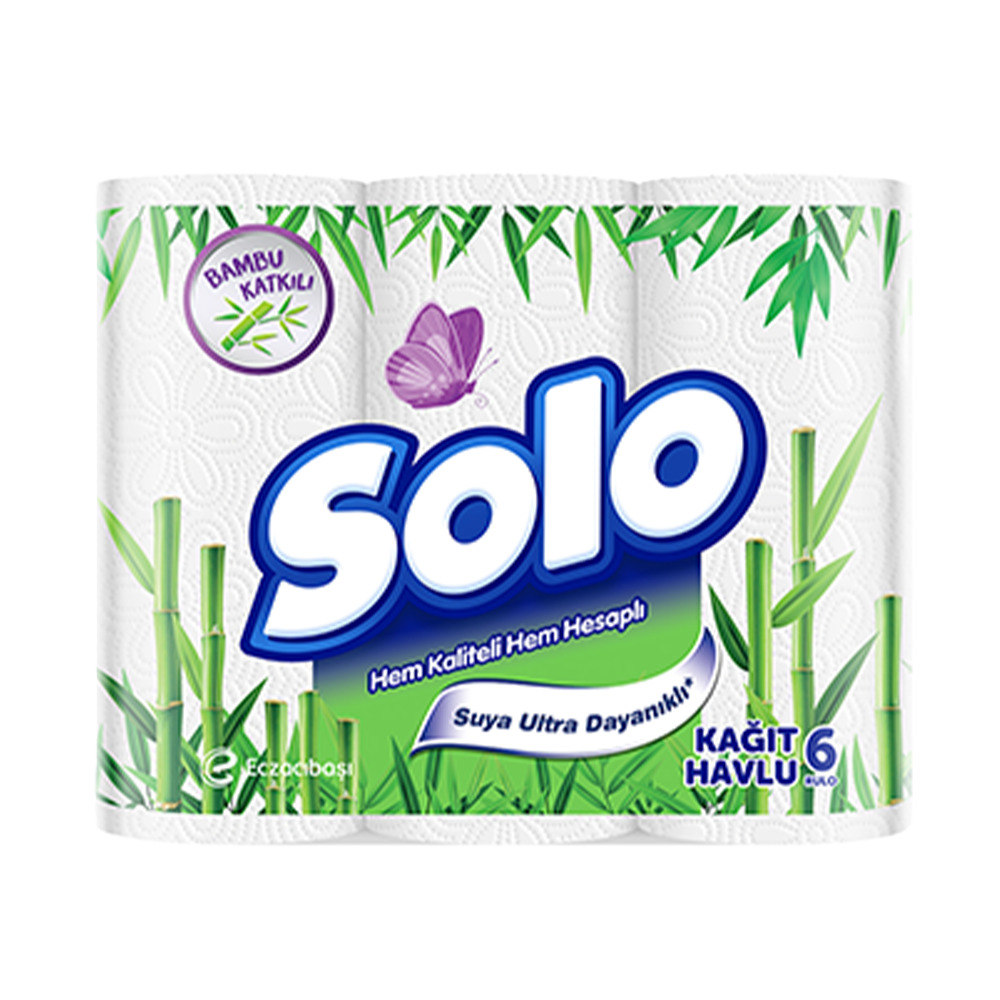 Solo Bambu Katkılı Havlu 6 Lı