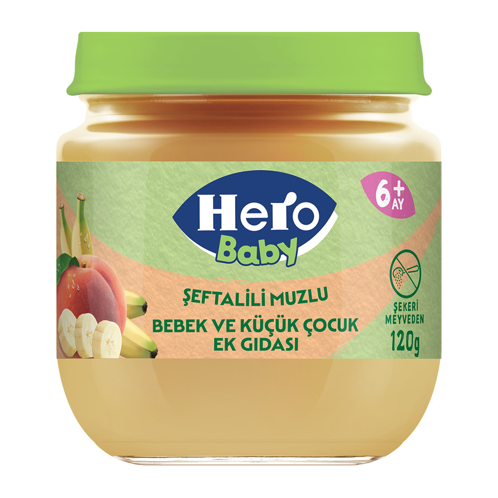 Hero Baby 120 Gr Kavanoz Şeftali Muzlu