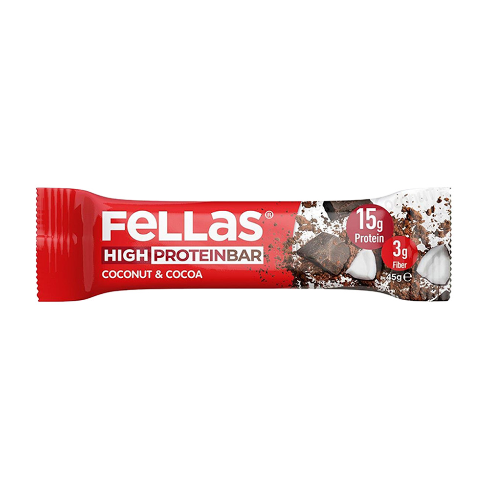 Fellas Protein Bar Hindistan Cevizi & Kakao 45 Gr