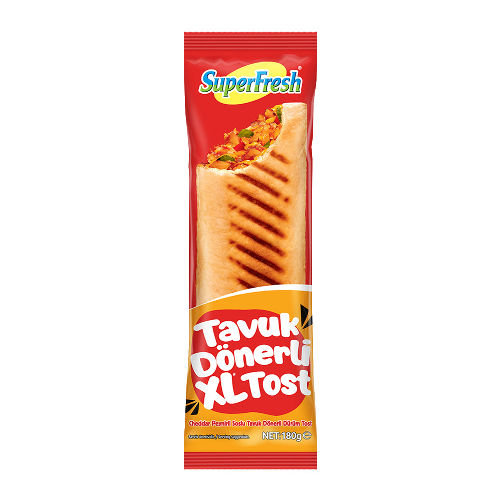 SuperFresh Tavuk Donerli Dürüm Tost 180 Gr