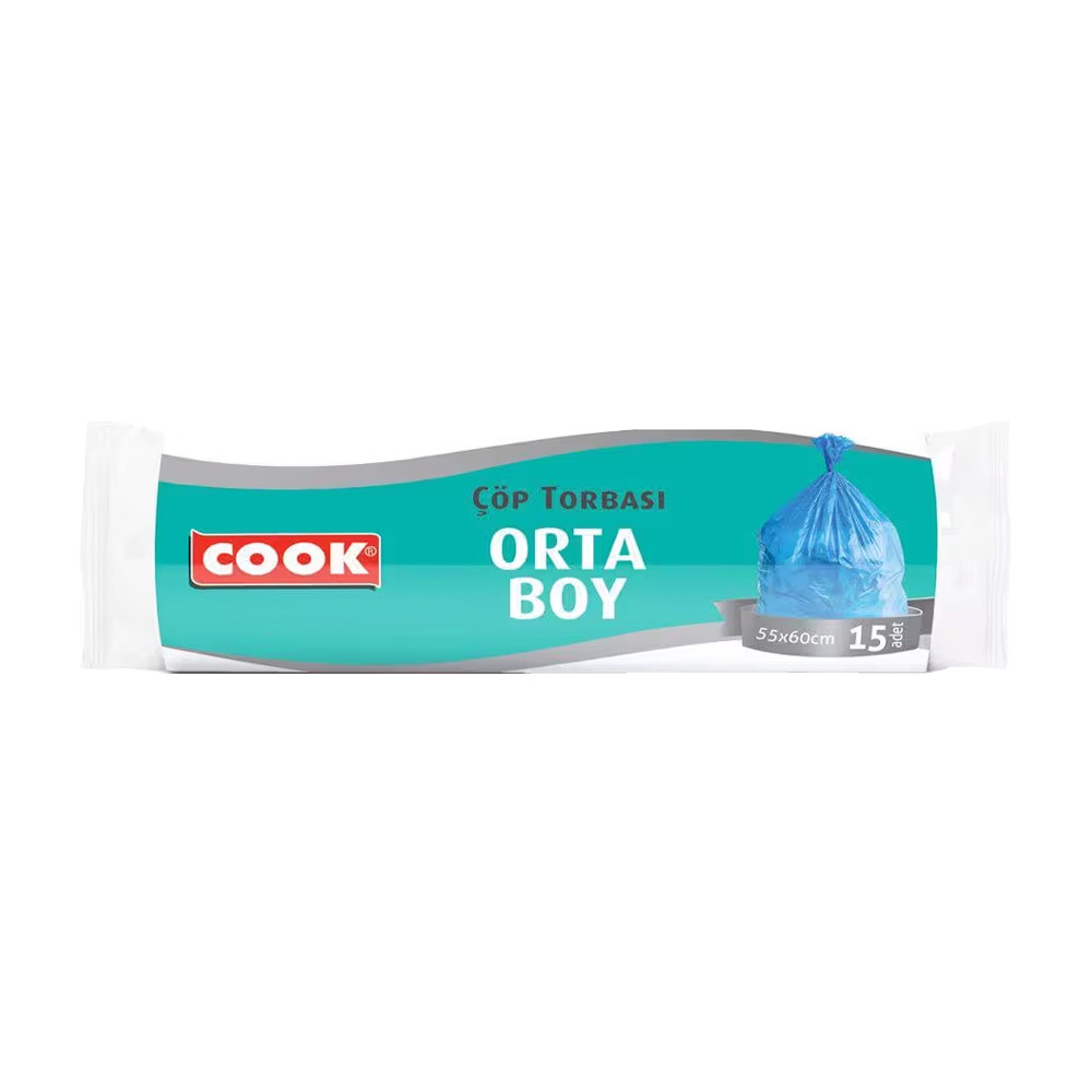 Cook Çöp Poşeti Orta Boy 55*60 Cm 7 Li
