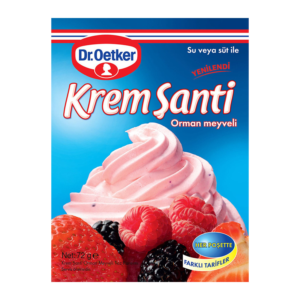 Dr. Oetker Orman Meyveli Krem Şanti 72 Gr