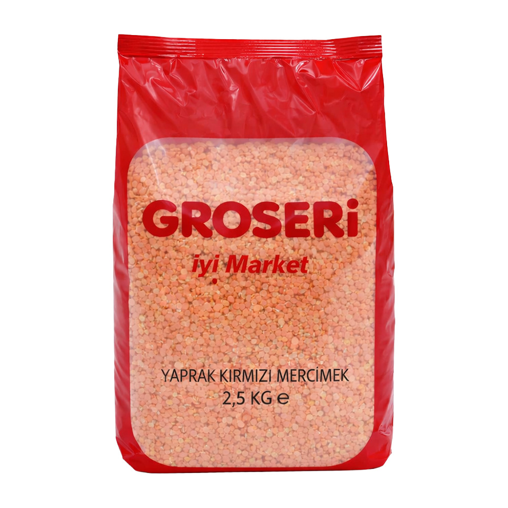 Groseri Kırmızı Mercimek 2,5 Kg.
