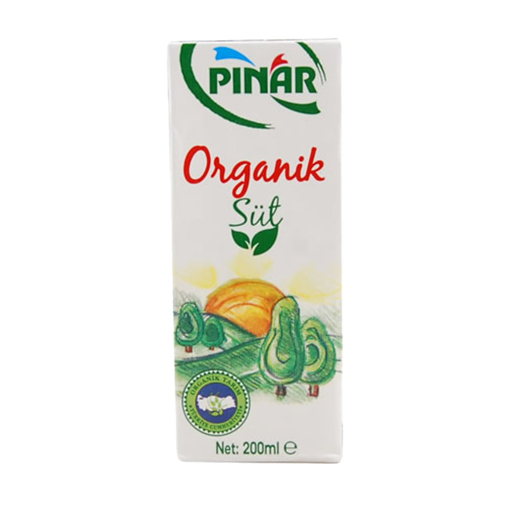 Pınar Organik Süt 200 Ml % 3 Yağlı