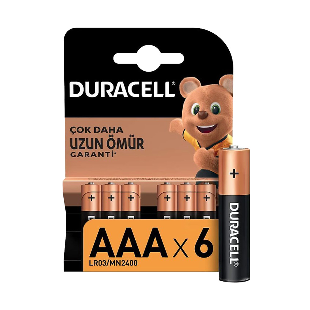 Duracell Basic İnce Kalem Pil 6'lı AAA