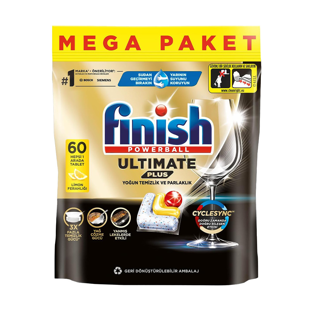 Finish Powerball Ultımate Plus Limon Kapsül 60'Lı