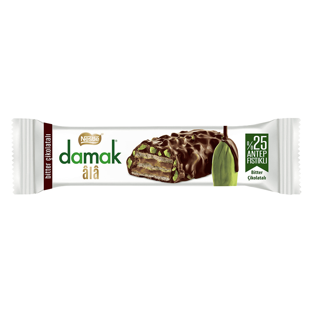 Nestle Ala Çikolata  Bitter Gofret Antep Fıstıklı 30Gr