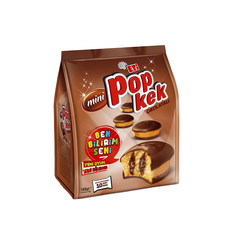 Eti Popkek Kakaolu 180 Gr 10’lu.