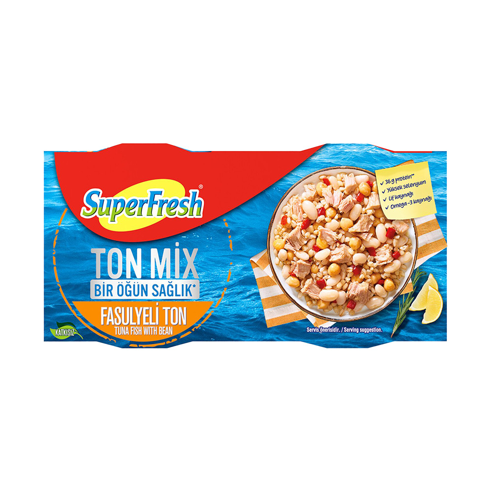 SuperFresh Ton Mix 2*150 Gr Fasulyeli**
