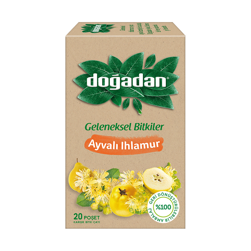 Doğadan Ayvalı Ihlamur Karışık Bitki Çayı 20’li 32 Gr .