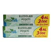 Ekomis Orta Buzdolabı Saklama Poşeti 4 Al 3 Öde 24*38 Cm