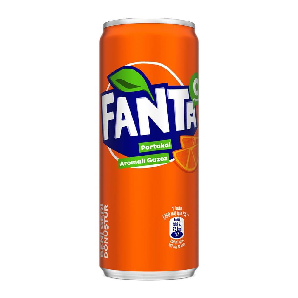 Fanta Portakal 250 Ml Kutu