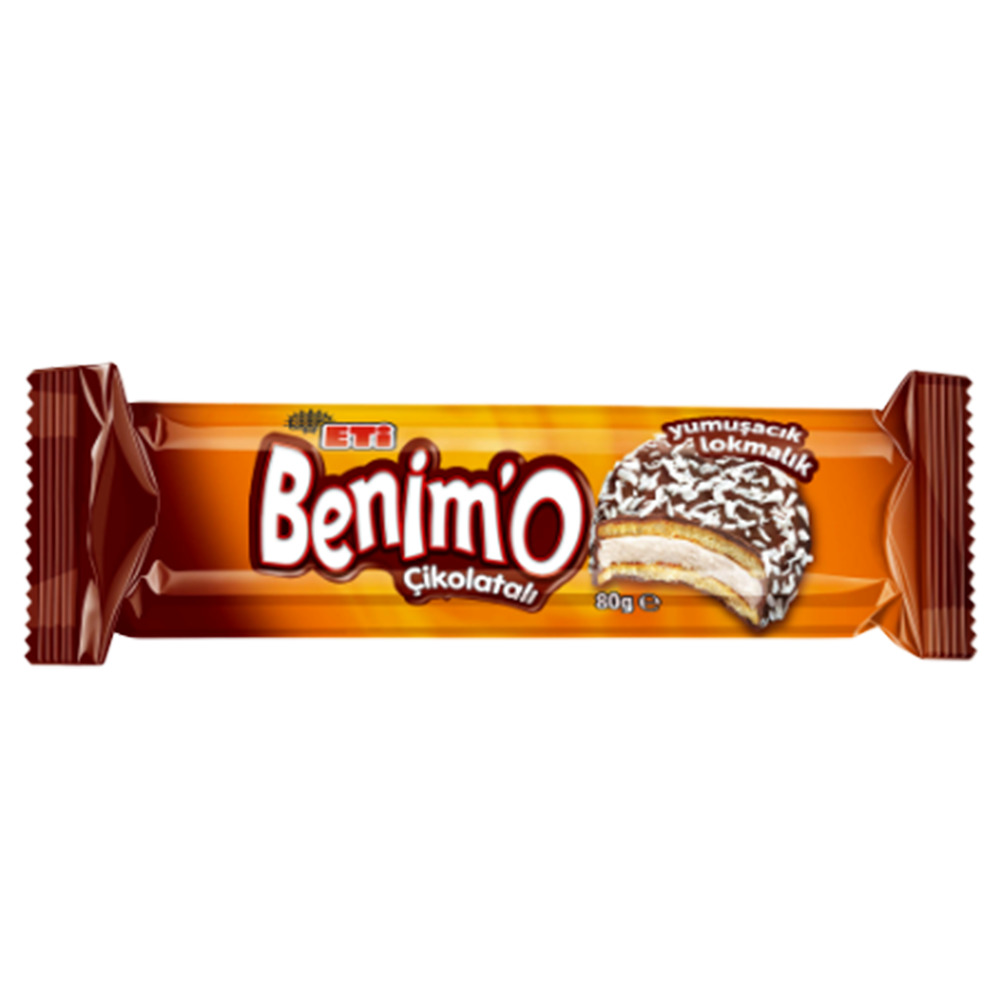Eti Benim’O Çikolata Kaplı Hindistan Cevizli Marshmallow Bisküvi 80 Gr 