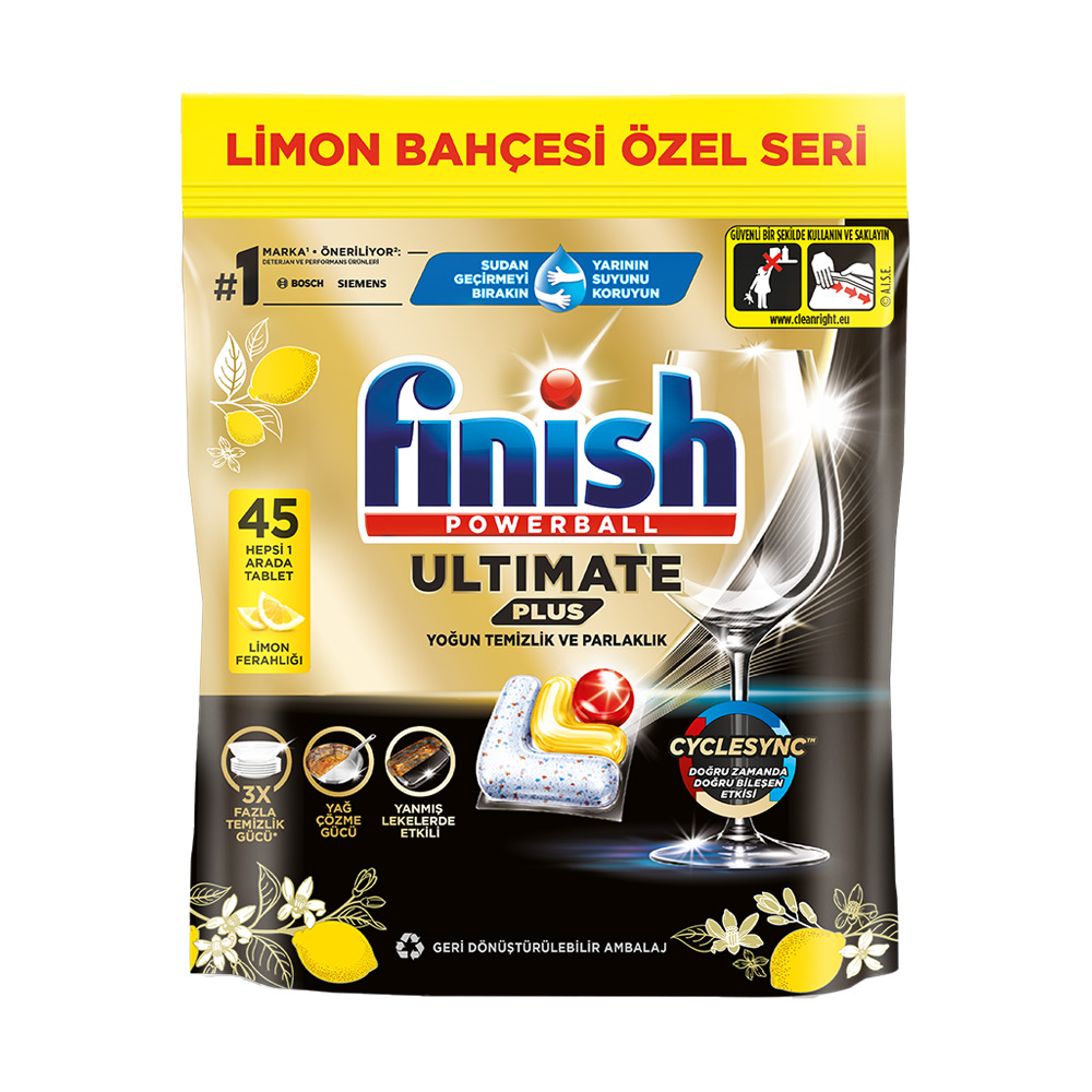 Finish Ultımate Limon Plus 45 Li Kapsül